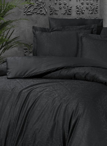 First choice Siray Black постільна білизна сатин-жакард евро 200х220