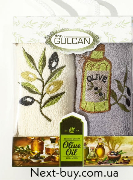 Набор кухонных полотенец Gulcan olive oil 2шт. 30х50