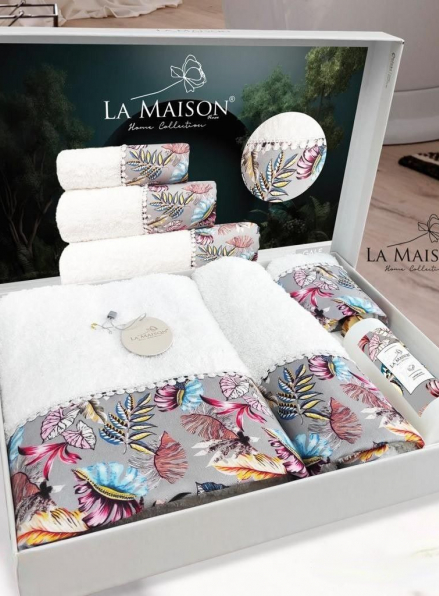 Набір махрових рушників La Maison Gale 3шт. + ароматичний спрей