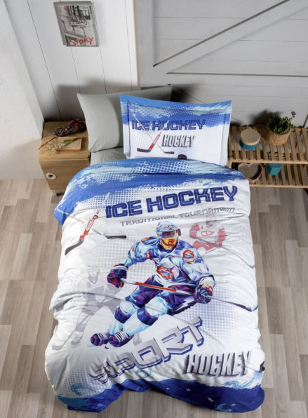 First Сhoice Hockey подростковое постельное белье ранфорс Deluxe полуторное 160х220