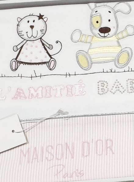 Maison Dor детское постельное бельё Lamite pink сатин 100х150