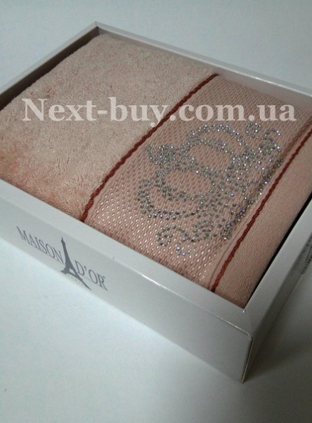Бамбуковое полотенце Maison D'or Paris Bambu 50х100см в коробке розовый