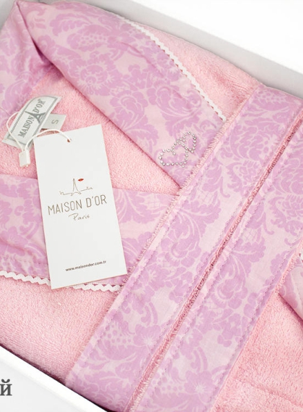 Женский халат бамбуковый Maison D`or Paris Rose Marine розовый