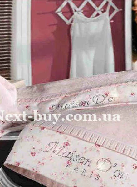 Набор бамбуковых полотенец Maison D'or Roses 3шт нежно-розовый