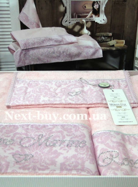 Набор бамбуковых полотенец Maison D'or Rose Marine 3шт розовый