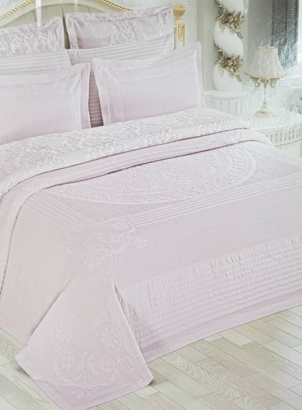 Maison D´or Paris Eva Caroline pink покрывало, постельное белье с наволочками сатин-жаккард