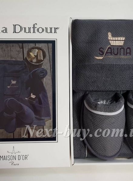 Maison D`or Sauna Dufour набір для сауни чоловічий світло-сірий