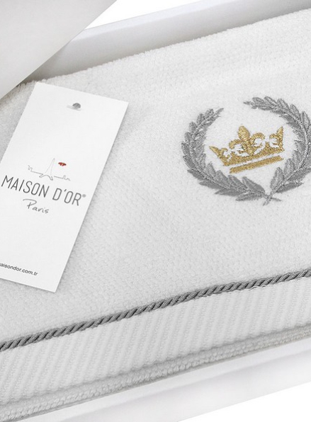 Maison D'or Pierre Loti набор полотенец с вышивкой 4шт 30х50 белый