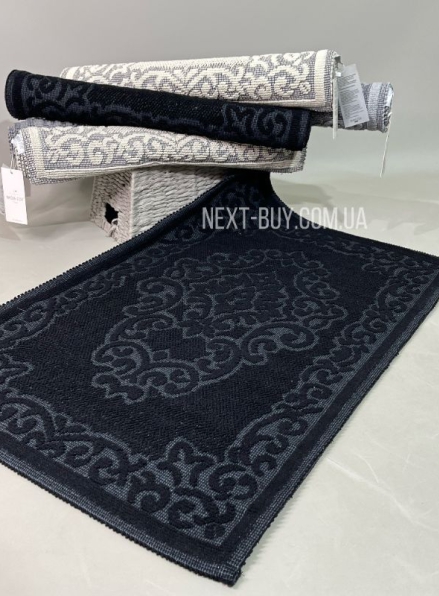 Maison D'or Натуральний килимок для підлоги Vintage чорний 60х100см