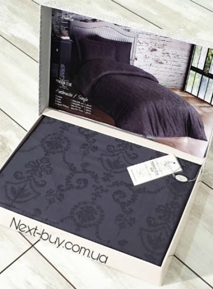 Maison D'or Mirabella постільна білизна 160x220 см сатин antrasit