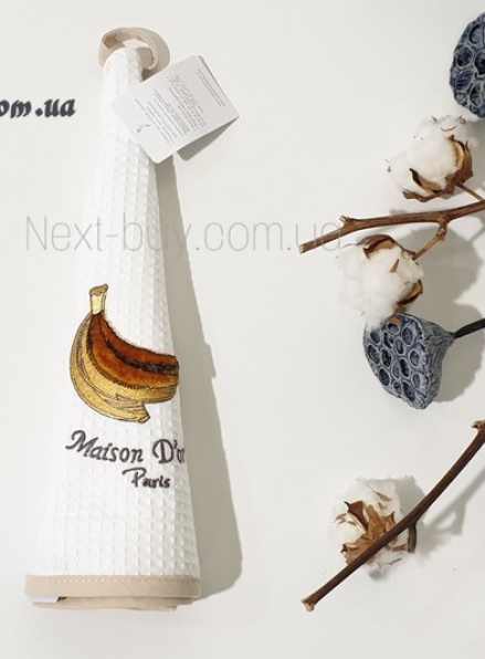 Maison Dor Fruit banana полотенце вафельное с апликацией