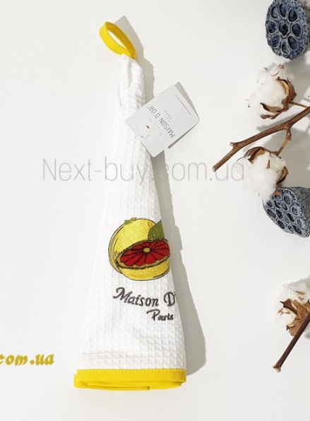Maison Dor Fruit грейпфрут полотенце вафельне з апликацією