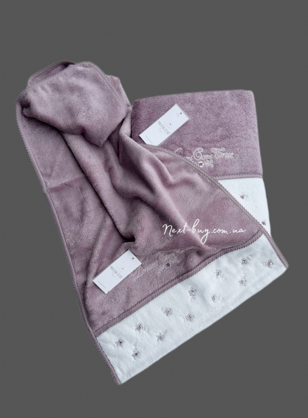 Maison D`or Lavoine Flowers махровое полотенце для сауны 85х150 фиолетовое