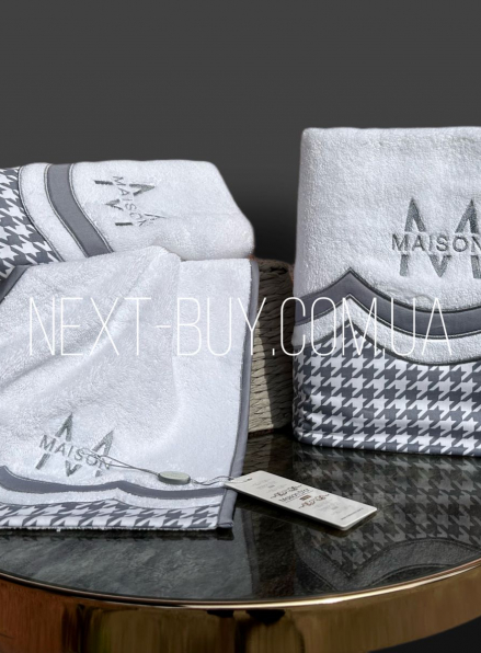 Набір рушників Maison Dor Lowes 3шт. махра сірий