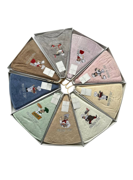 Maison D`or Maxi box круглий кухонний рушник 1шт 70х70 бавовна світло-бежевий