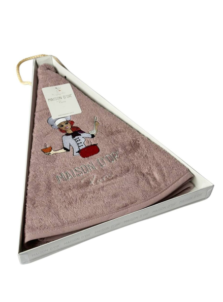Maison D`or Maxi box круглий кухонний рушник 1шт 70х70 бавовна фіолетовий