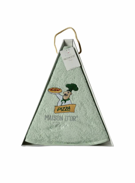 Maison D`or Maxi box круглий махрове кухонний рушник 1шт 70х70 бавовна салатовий