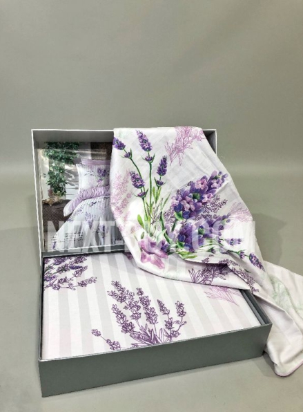 Maison Dor Orva постільна білизна євро сатин жаккард лаванда