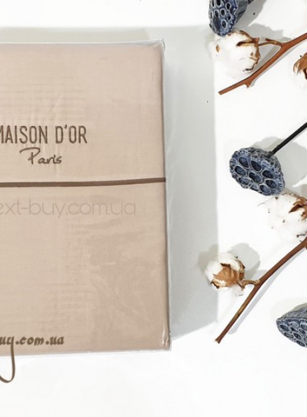 Maison Dor Spring Embroidery duvet cover set brown однотонна постільна білизна 200х220