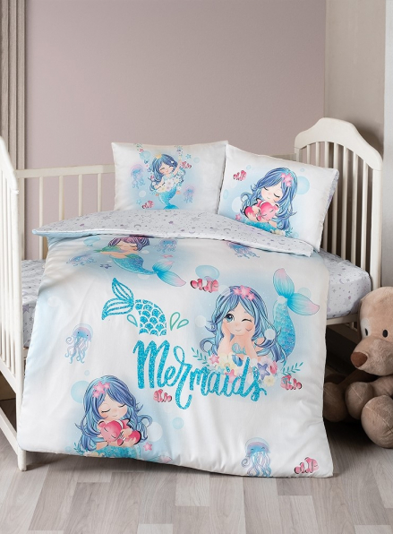 Дитяча постільна білизна в ліжечко First choice Mermaid бамбук
