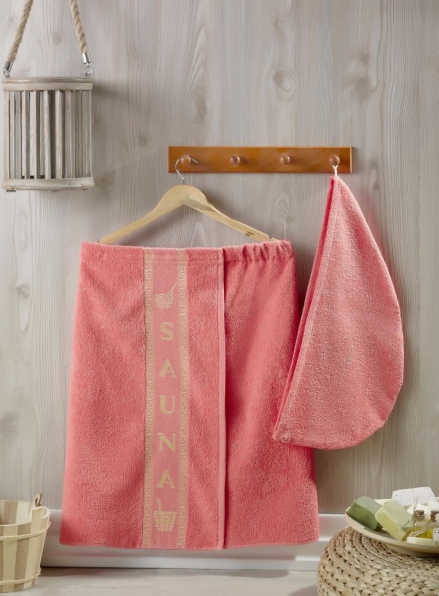 Merzuka набор для сауны женский ярко-розовый