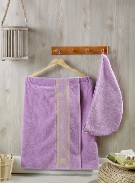 Merzuka набор для сауны женский фиолетовый