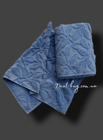 Махровое полотенце для бани Cestepe Mihribar navy blue 70х140 Турция