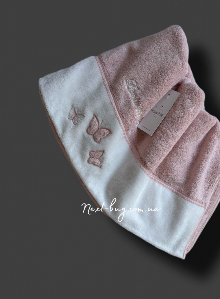 Maison D`or Monique Butterfly махровий рушник для сауни 85х150 рожевий