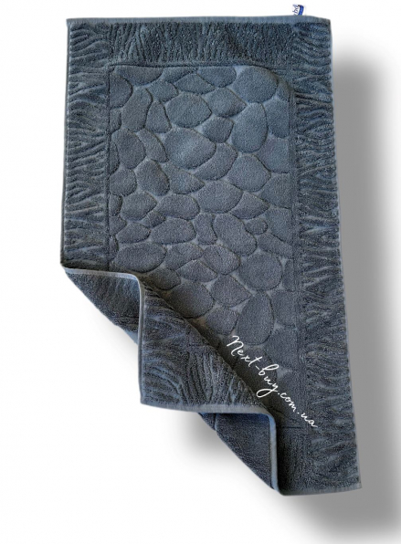 Натуральний килимок-рушник для ніг Febo Paspas antrasit 50x85