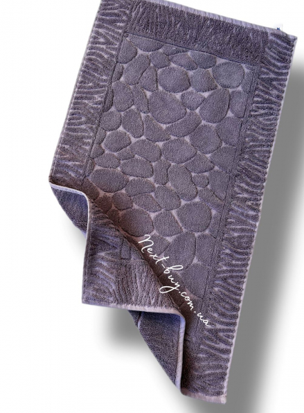 Натуральний килимок-рушник для ніг Febo Paspas lilac 50x85