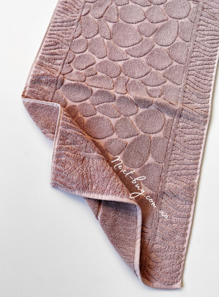 Натуральний килимок-рушник для ніг Febo Paspas rose 50x85