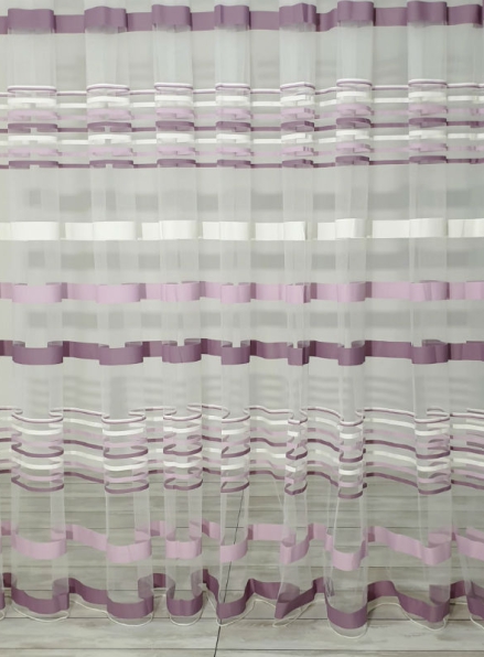 Тюль фатин Kolii 3 розово-лиловый