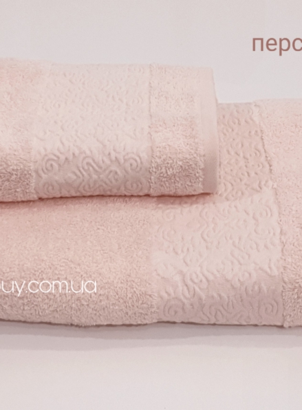 Махровое полотенце для бани Cestepe Regnum Athena персиковое 70х140 Турция