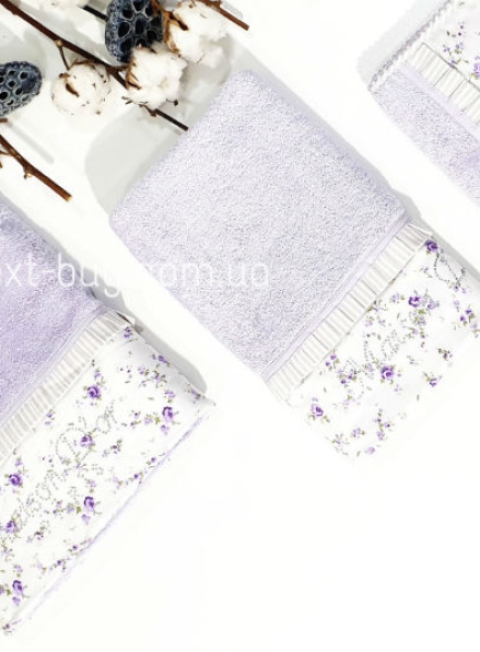 Набір рушників Maison Dor Roses 30х50 пудровий з кремовим