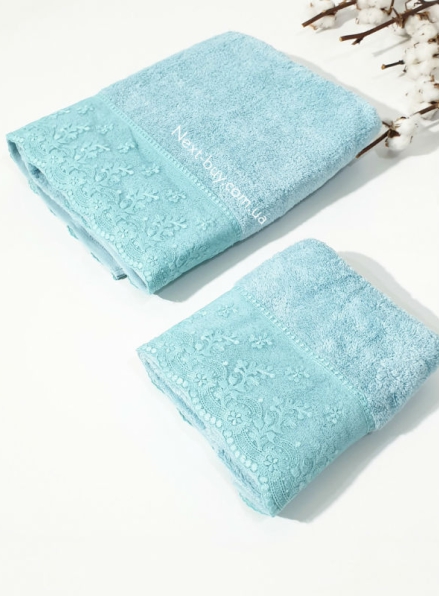 Махровое полотенце Maison D'or Sessa 50х100см голубое