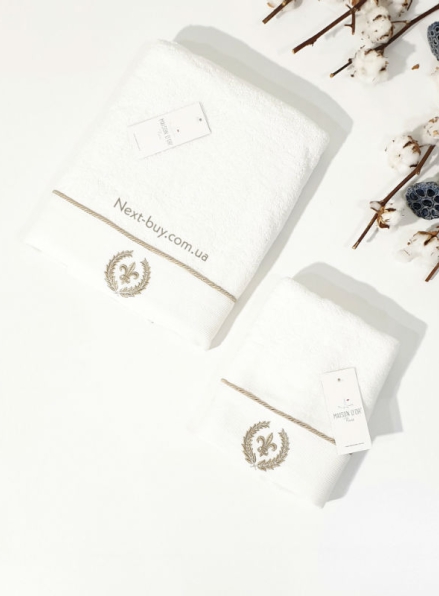 Maison D'or Seymour махровий банний рушник 85х150 см кремовий