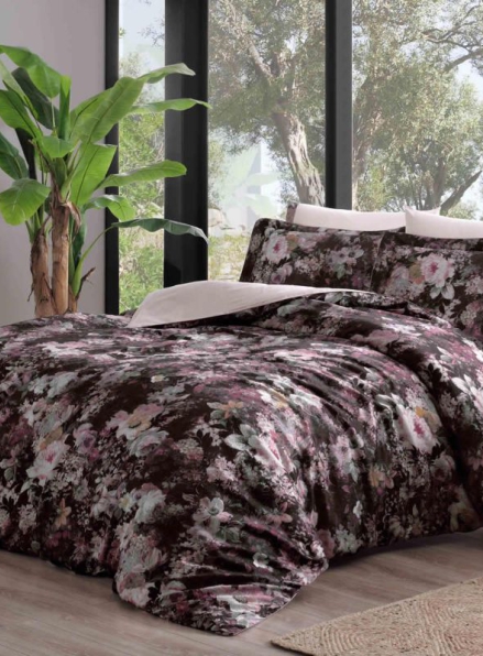 Tivolyo Home Комплект постельного белья Garden Rose сатин евро 200х220