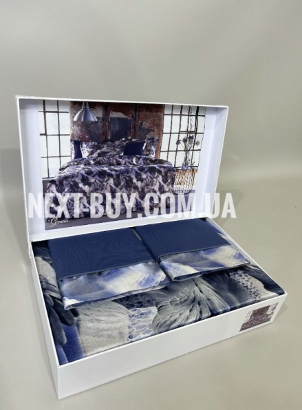 Tivolyo Home Комплект постільної білизни Genesis синій євро 200х220