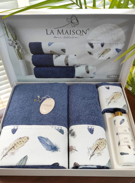 Набір махрових рушників La Maison Vera 3шт. + ароматичний спрей