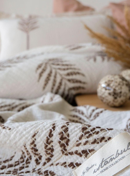 Постільна білизна з піке Olive earth yesil євро