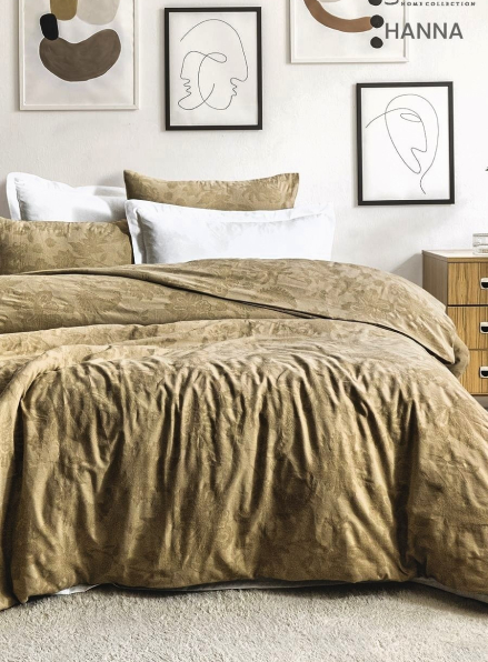 Постільна білизна з вареної бавовни з жакардовим плетінням Saheser MODEL HANNA Євро | Туреччина