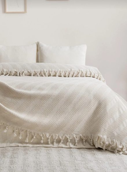 Натуральное, легкое пике Saheser Opera Cream евро Турция