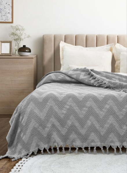 Натуральне, легке піке Saheser Naomi Grey євро Туреччина