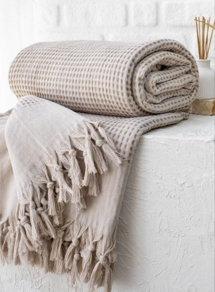 Натуральне, легке піке Saheser Torino Bej євро Туреччина