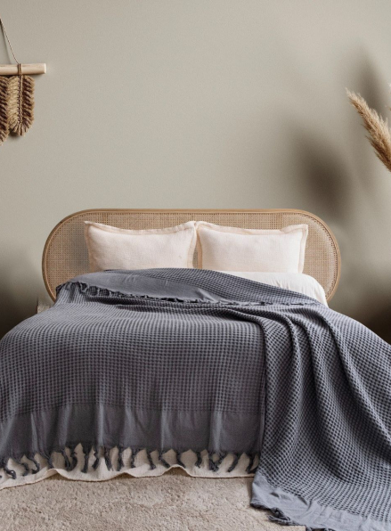 Натуральне, легке піке Saheser Torino Antrasit євро Туреччина