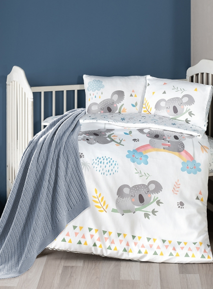 Детское постельное белье с пледом First choice Koala бамбук