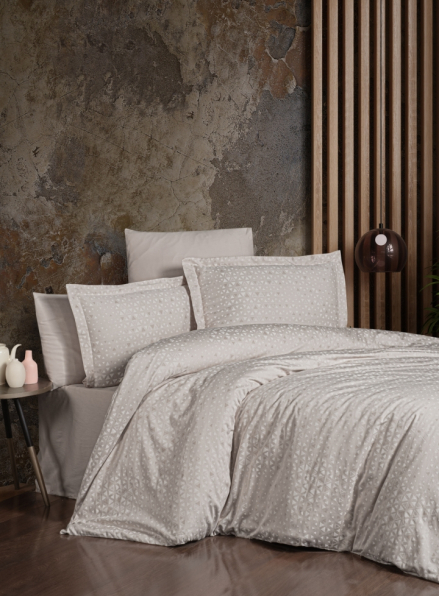 First Choice Megan biege постільна білизна сатин Сімейний 160х220(2шт)