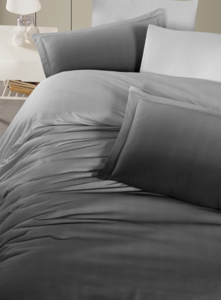 First choice Caylee Grey постільна білизна сатин 3D евро 200х220