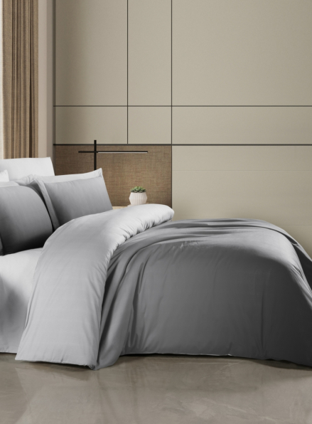 First choice Caylee Grey постільна білизна сатин 3D евро 200х220