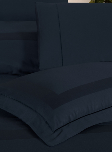 Постільна білизна Montova Navy Blue La Romano premium сатин Євро 200×220